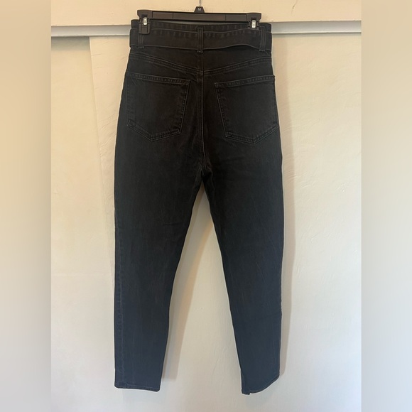 Reformation black skinny jeans with tortoise shell belt, size 27 - Picture 4 of 4